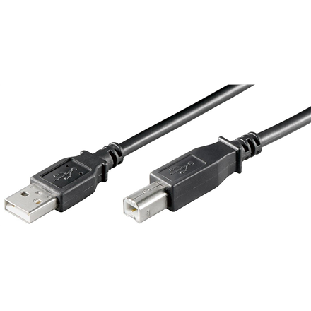 Goobay 93596 – USB 2.0 Hi-Speed laidas, USB-A kištukas į USB-B kištuką