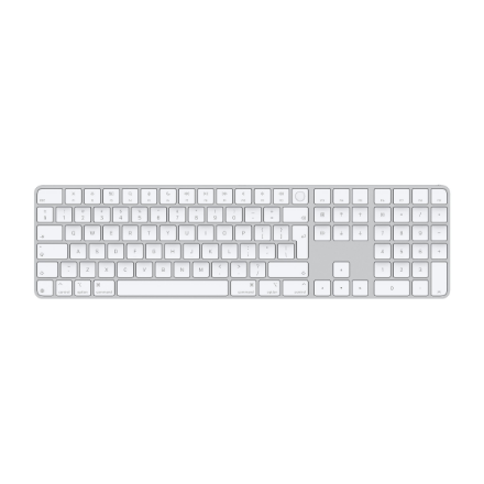 Apple Magic Keyboard with Touch ID and Numeric Keypad Keyboard Wireless English White