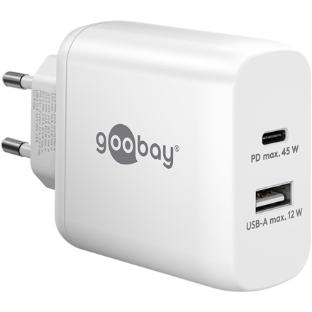 Goobay 65412 – 45 W dviejų USB-C jungčių PD greitasis įkroviklis