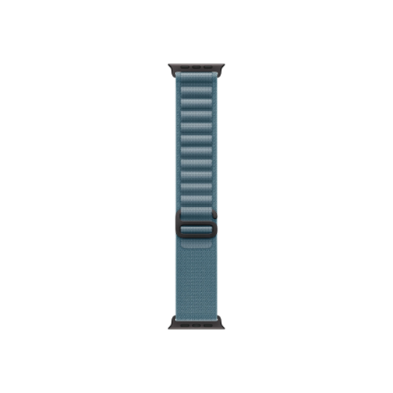 Apple Watch MG9L4ZM/A – 49 mm šviesiai mėlyna Alpine Loop apyrankė, juodo titano apdaila, M
