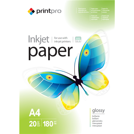 ColorWay PrintPro – high-gloss photo paper, 180 g/m², A4, 20 sheets