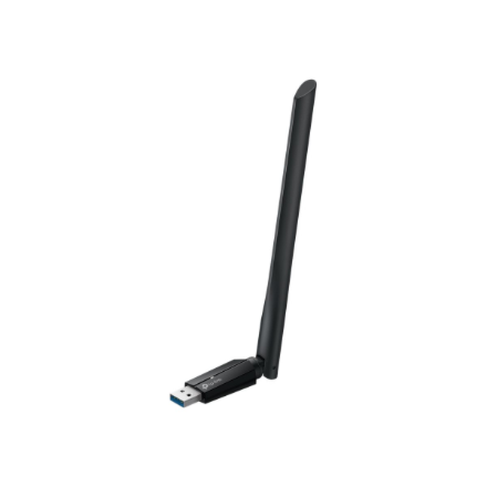 TP-Link Archer TBE400U Plus – BE6500 trijų dažnių juostų „Wi-Fi 7“ USB adapteris su didelio stiprinimo antena, 802.11be