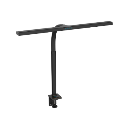 Digitus LED stalo lempa, 80 cm, juoda DA-90492 2400 lm 16 W 3000-6500 K šiltai balta šviesa LED lempa 10 V