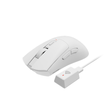 Genesis Gaming Mouse Zircon 880 Pro 8k Wireless 2.4GHz, Bluetooth White