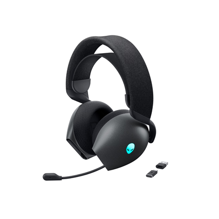 Dell Gaming Headset Alienware Tri Mode AW725H Bluetooth Over-Ear Microphone Dark Side of the Moon Noise canceling Wireless