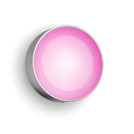 Philips Hue WCA Daylo Outdoor Wall Lantern, Inox 15 W 2000-6500 Hue White Colour Ambiance