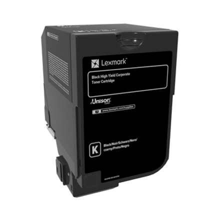 Lexmark 74C2HKE – Corporate programos dažų kasetė, juoda