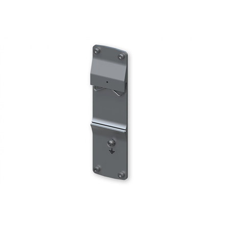 Teltonika PR5MEC24 – galinis DIN bėgelio skydelis, 115 × 32.2 × 5.8 mm, aliuminis