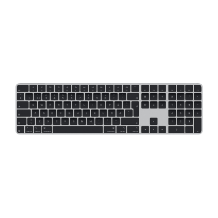 Apple Magic Keyboard with Touch ID and Numeric Keypad MXK83S/A Standard Wireless Bluetooth Swedish
