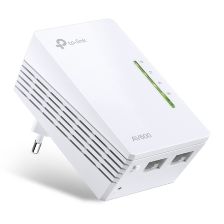 TP-LINK AV600 Wi-Fi Powerline Extender TL-WPA4220 10/100 Mbit/s Ethernet LAN (RJ-45) ports 2 802.11n Wi-Fi data rate (max) 300 Mbit/s Data transfer rate (max) 600 Mbit/s