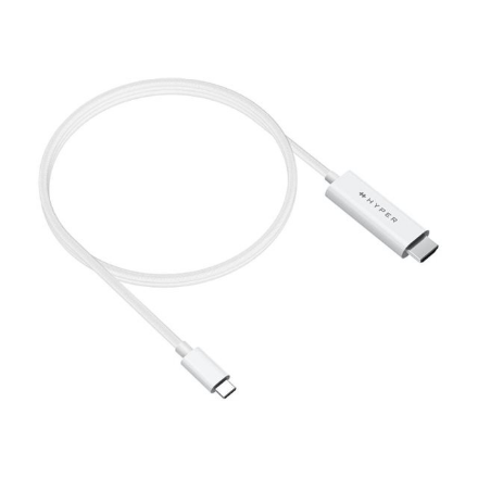Hyper HyperDrive HD6007WHGL – USB-C–HDMI 4K 60 Hz laidas