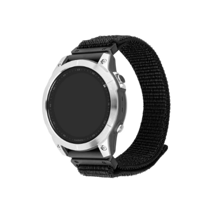 Fixed sportinis dirželis, skirtas Garmin QuickFit 26mm, 160-210, juodas, nailonas