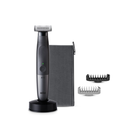 Braun veido ir kūno plaukų trimeris XT5300, serija XT5, belaidis, šlapiam ir sausam naudojimui, ilgio nustatymų skaičius 6, juodas/sidabrinis