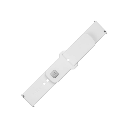 FIXED Sporty FIXSST2-22MM-WH – silikoninis laikrodžio dirželis, 22 mm, smartwatches, 160–235 mm, greitai atsegamas, baltas