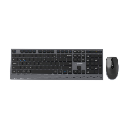 Gembird KBS-WPS-02 Keyboard and Mouse Set Wireless US Bluetooth Black