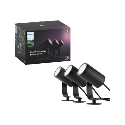 Philips Hue Lily Outdoor Spot base set 3x8W 24V Hue White and Color Ambiance