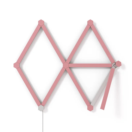 Nanoleaf Lines Skins – матовые розовые накладки, 9 шт.