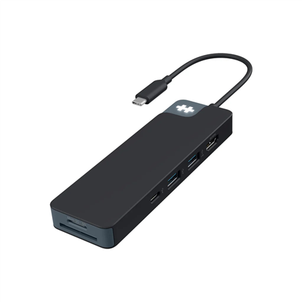 Hyper HyperDrive Flex HD4102BKGL – 8 prievadų USB-C šakotuvas su 1× HDMI, juodas