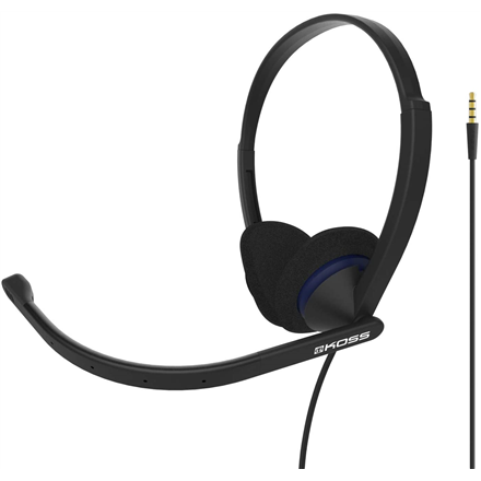 Koss CS200i – laidinės ant ausų dedamos ausinės su mikrofonu ir 3.5 mm jungtimi