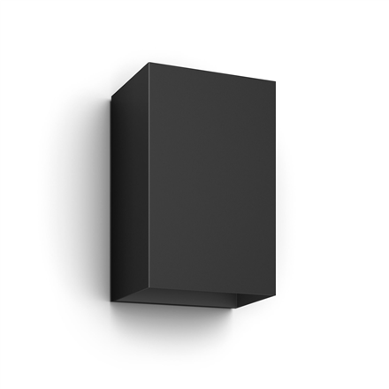 Philips Hue WCA Resonate Outdoor Wall Lantern, Black 8 W 2000-6500 Hue White Colour Ambiance
