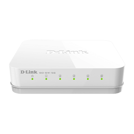 D-Link Switch GO-SW-5G/E Unmanaged Desktop Gigabit Ethernet (copper) ports quantity 5 Power supply type External