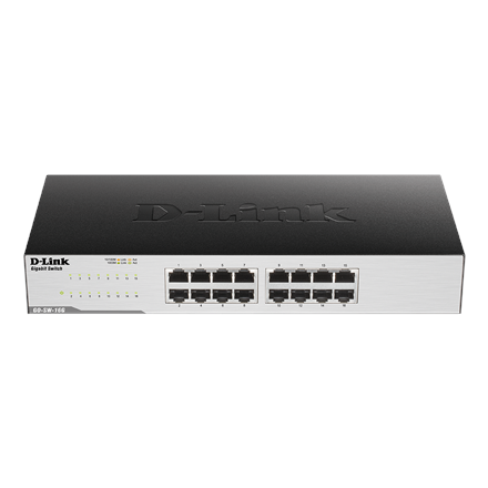D-Link 16-Port Gigabit Easy Desktop Switch GO-SW-16G/E Unmanaged Desktop/Rackmountable 24 month(s)