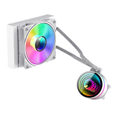 Gamemax CPU Liquid Cooler ICEBURG 120 WT White