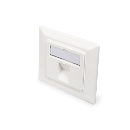 Digitus Wallplate for Keystone Modules, German type, middle plate 50x50 mm, frame 80x80 mm DN-93811