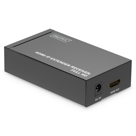 DIGITUS DS-55518 – Full HD HDMI per IP ilgintuvo imtuvas