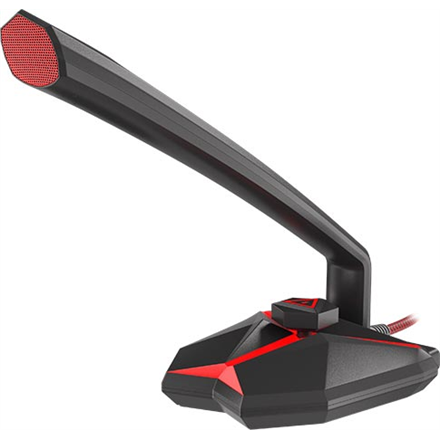 Genesis Radium 200 – USB 2.0 žaidimų mikrofonas, juodas ir raudonas