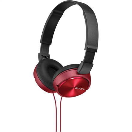 Sony MDR-ZX310 – laidinės ant ausų dedamos ausinės, raudonos