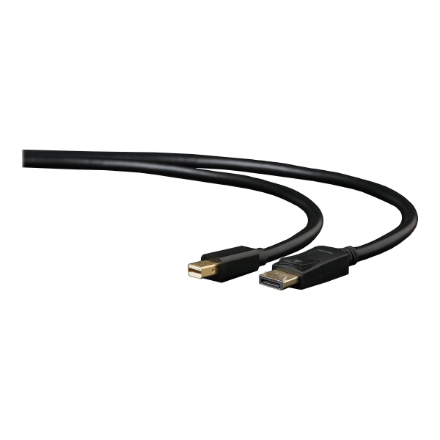 Cablexpert CCP-mDP2-6 – Mini DisplayPort–DisplayPort kabelis, 1.8 m, juodas