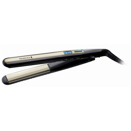 Remington Sleek & Curl S6500 – keraminės plaukų tiesinimo ir garbanojimo žnyplės, iki 230 °C, juodos