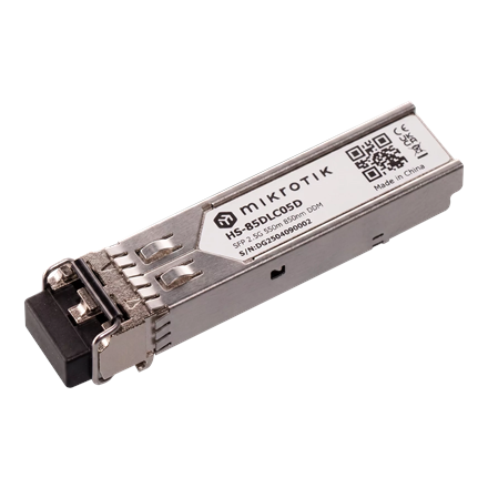 MikroTik HS-85DLC05D – 1G/2.5G daugiamodis SFP modulis, dviguba LC jungtis, iki 550 m