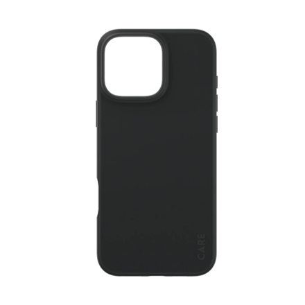 CARE by PanzerGlass Fashion – perdirbto plastiko galinis dėklas Apple iPhone 16 Pro Max, juodas