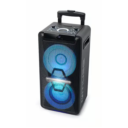 Muse M-1920 DJ – nešiojamoji 300 W Bluetooth vakarėlių kolonėlė, juoda