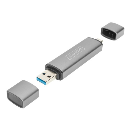 DIGITUS DA-70886 – USB 3.0 ir USB-C kortelių skaitytuvas