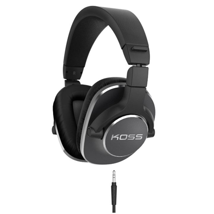 Koss Pro4S – laidinės ant ausų dedamos ausinės, juodos