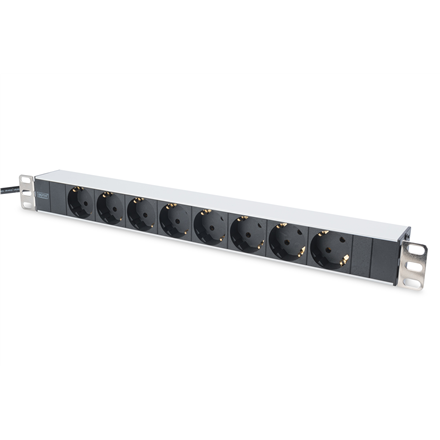 DIGITUS DN-95401 – aliumininis maitinimo blokas su 8 įžemintais lizdais