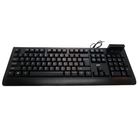Acer AKW320 Keyboard Wired US Smart Card Reader Black Retil pack