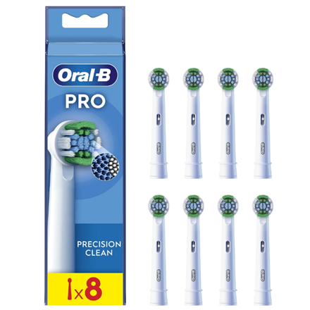 Oral-B EB20RX-8 – сменные насадки Precision Clean, для взрослых, 8 шт., белая