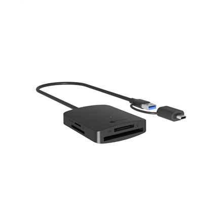 ICY BOX IB-CR302-CU3 – USB-A ir USB-C kortelių skaitytuvas „4 viename“