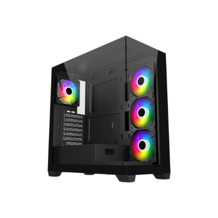 FSP korpusas M340-BA Mid Tower, juodas