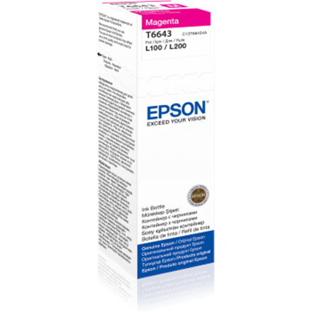 Epson T6643 rašalo buteliukas, purpurinis, 70 ml