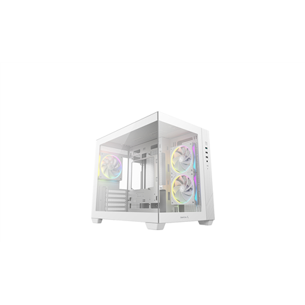 Deepcool Case CG330 3F WH White Micro ATX