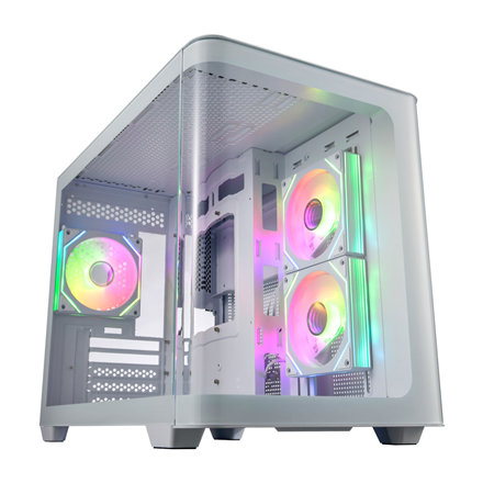 FSP korpusas S380 Mid Tower, baltas