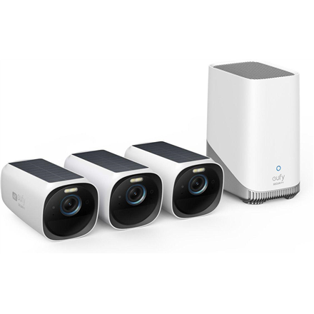 Eufy eufyCam 3 T88723W1 – 3+1 apsaugos kamerų rinkinys, IP67, HDD/SSD saugykla