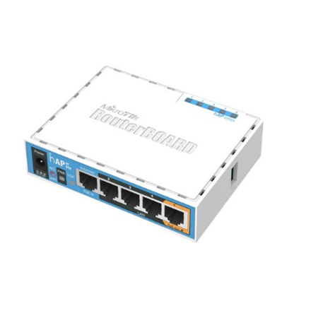 MikroTik RB952Ui-5ac2nD hAP ac lite 802.11ac 867 Mbit/s 10/100 Mbit/s Ethernet LAN (RJ-45) ports 5 MU-MiMO Yes 12 month(s)