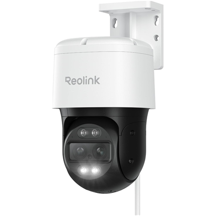 Reolink TrackMix PoE PCTMXPT4K02 – 4K 8 MP dviejų objektyvų PoE PTZ kamera su automatiniu sekimu, 2.8 mm F1.6 objektyvu, IP65, H.264/H.265, „microSD“ iki 512 GB