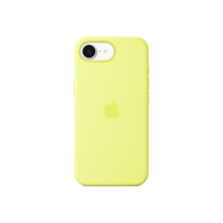 Apple MGYW4ZM/A – silikoninis dėklas, skirtas iPhone 16e, neoninis geltonas